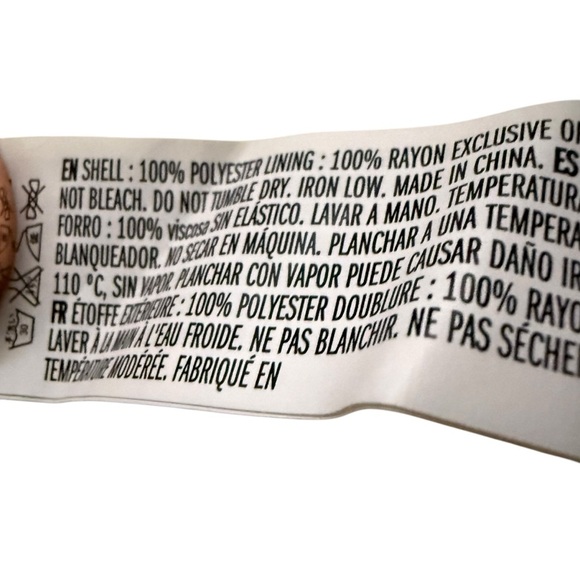 English Factory Womens XS Ikat Maxi Dress Orange Black Tiered Ruffle Sleeve - Picture 14 of 15